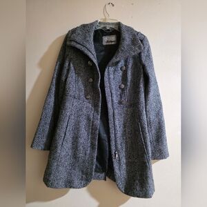 GUESS Women's Charcoal Trench Coat